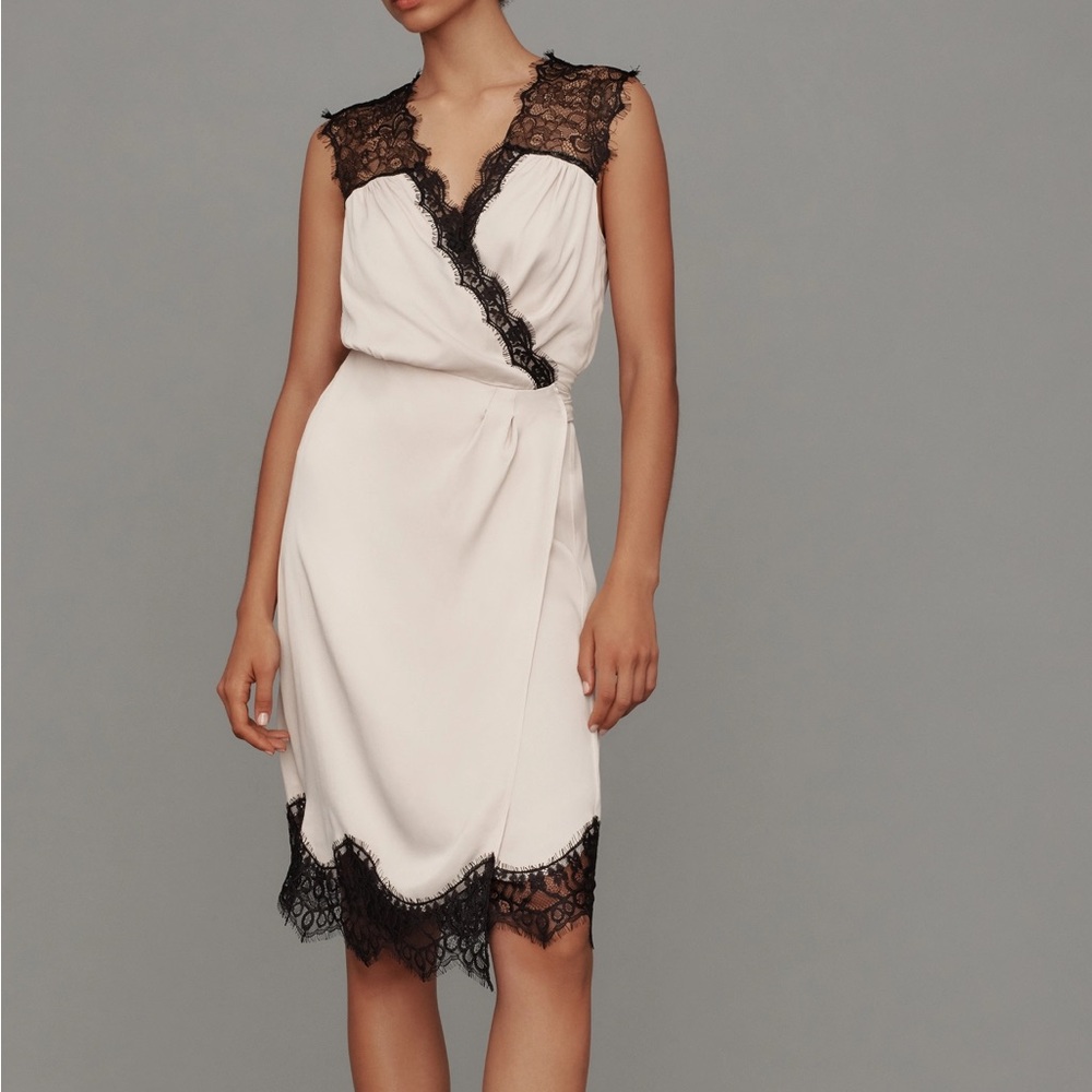 NWT Anthropologie Sleeveless V-Neck Lace Midi Dresss